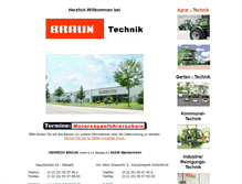 Tablet Screenshot of braun-technik.de